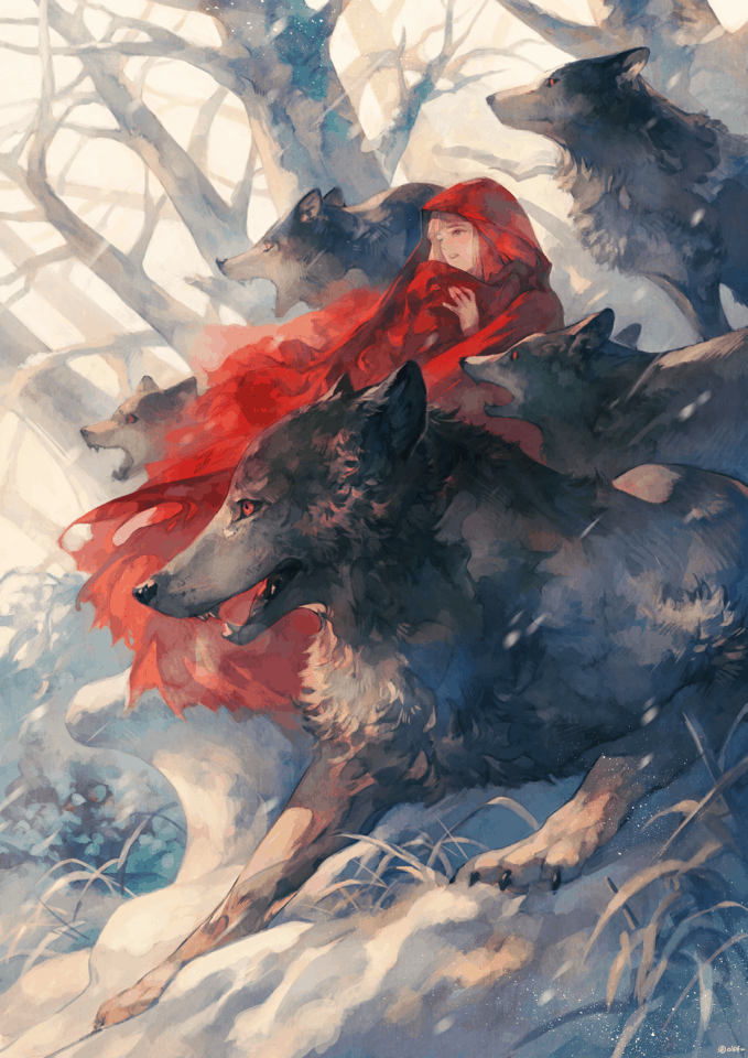 Red riding hood and the wolf love