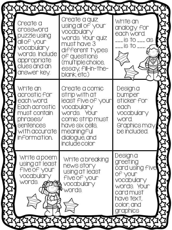 Activities for teaching vocabulary