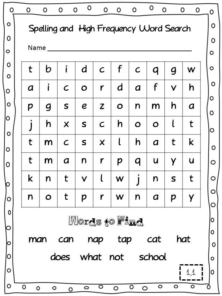 Games to practice spelling words