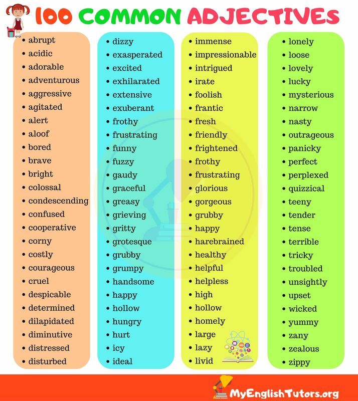 Adjectives for helpful