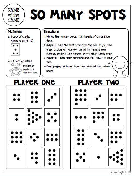 Fun math games for kindergarteners