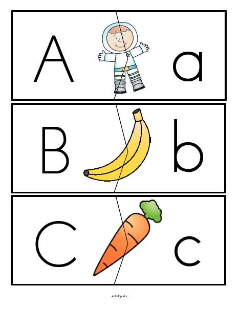 Alphabet uppercase and lowercase letters