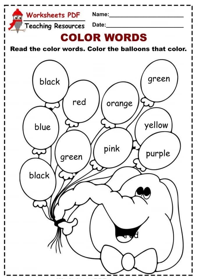 Worksheets. Balloon Coloring Worksheet. Цвета на английском языке шарики раскраска. Color the Balloons Worksheet. Задание по английскому Colour the Balloons.