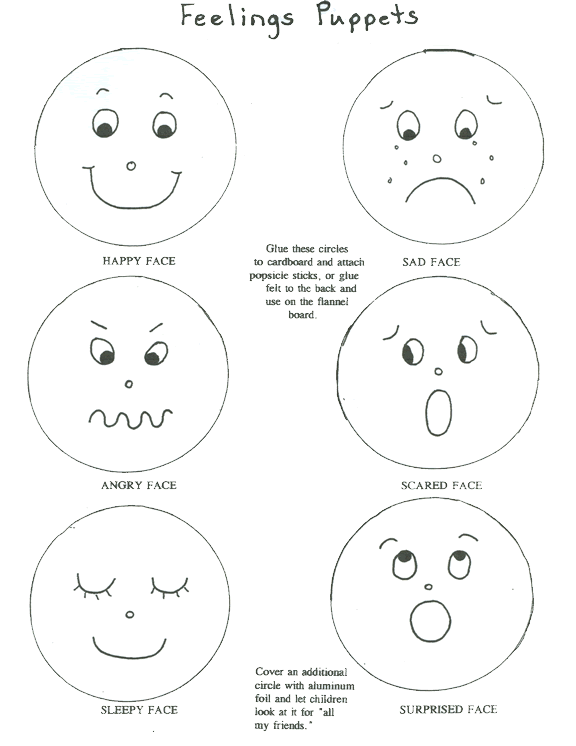 Feelings activity for preschoolers