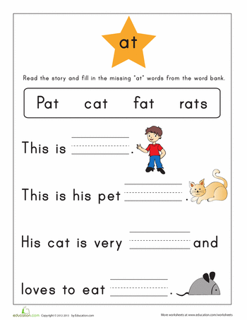 Word start with s for kindergarten