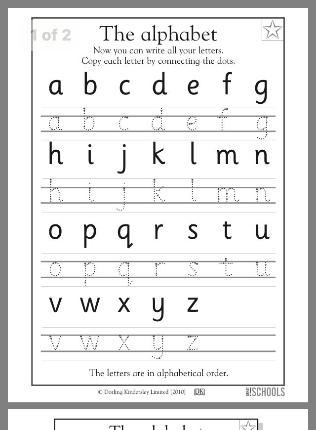 Writing exercise for toddlers