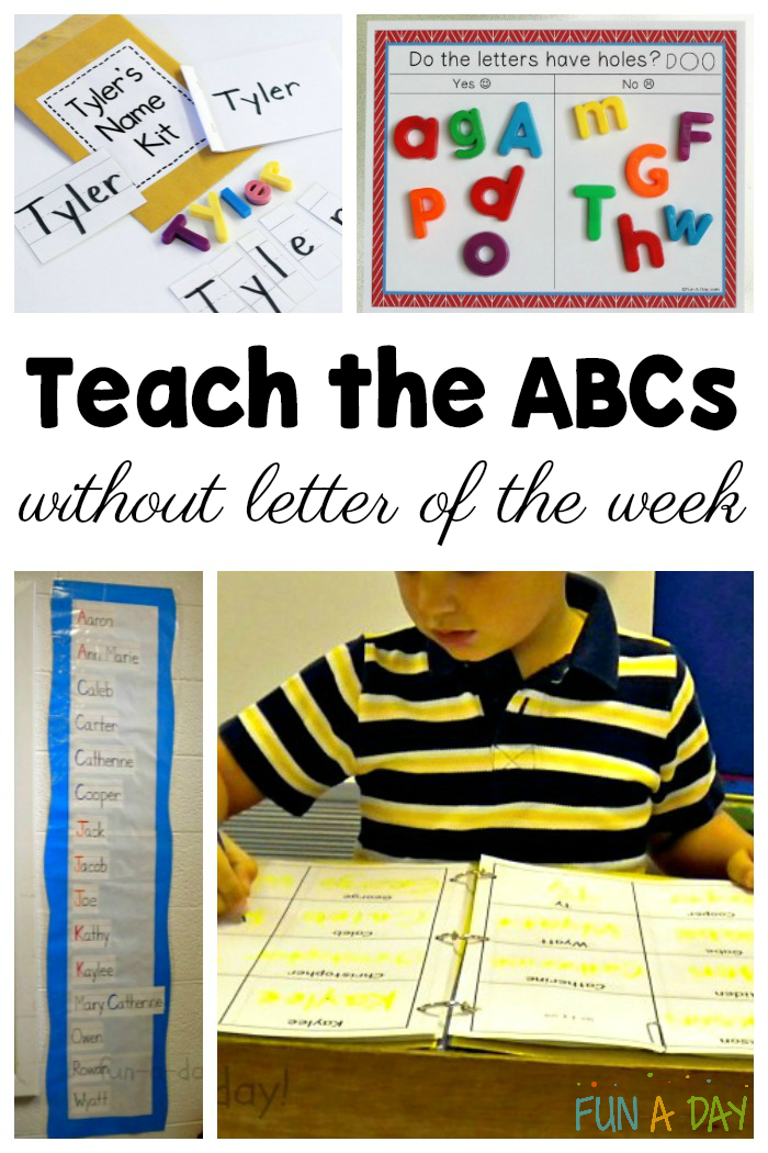 How to teach a preschooler letters