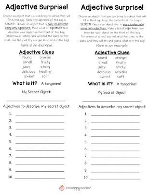List of adjectives first grade