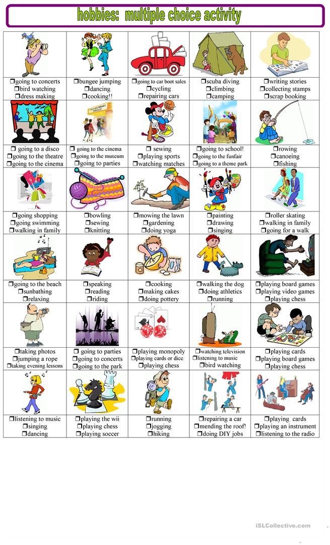 Vocabulary activities ideas