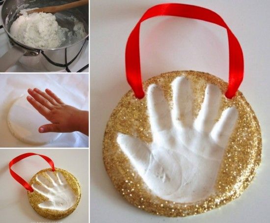 How to make handprints with flour