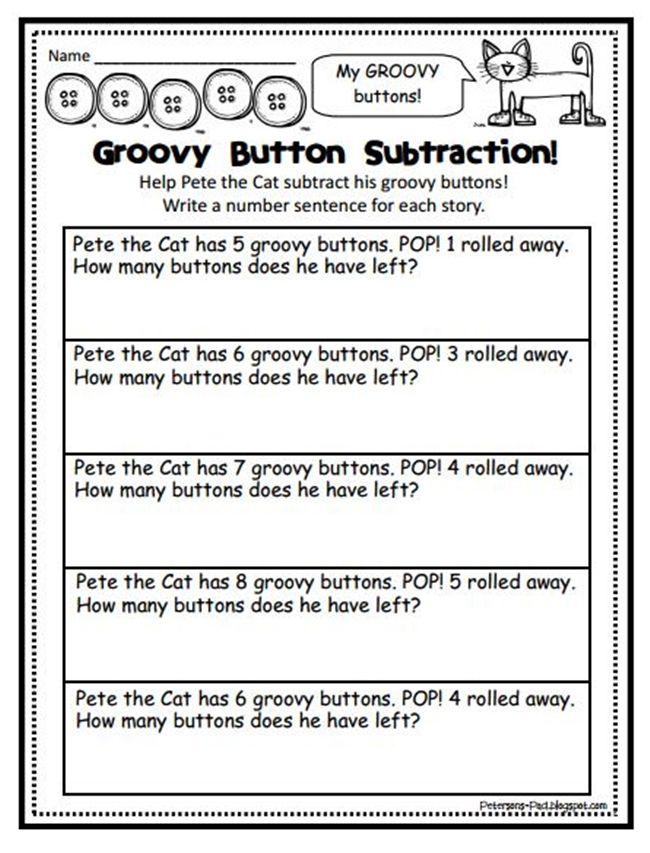 Math problem for first graders