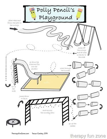 Obstacle course game for kids