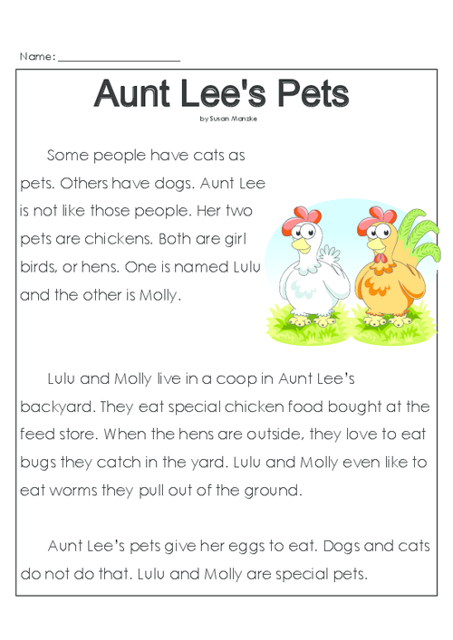 Questions about pets. Text for Kids. Short stories for Kids. English texts for children. Little stories for Kids.