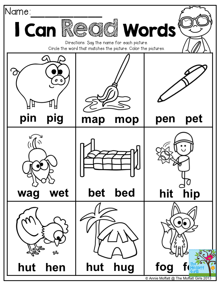 Sight words for beginning reading