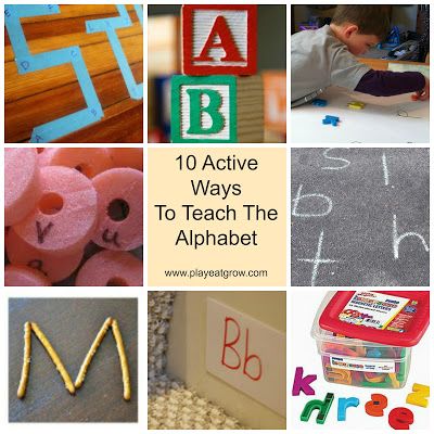 Creative ways to teach alphabet