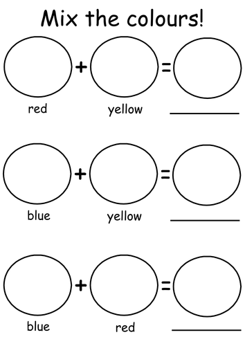 Teaching primary colors to preschoolers