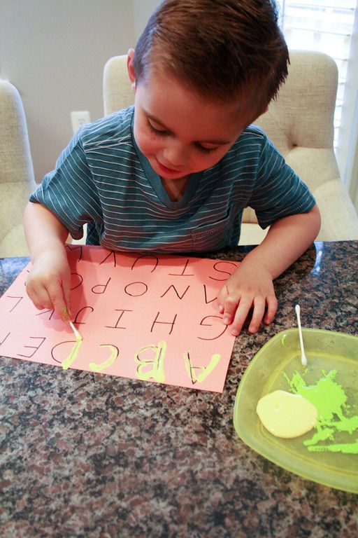 Written activities for toddlers