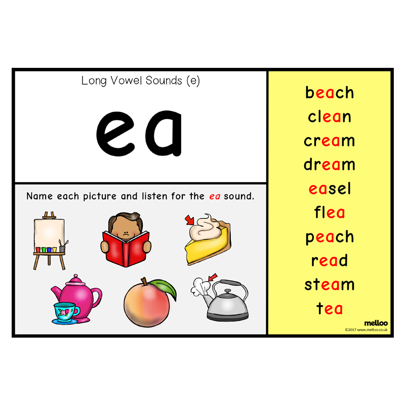 What are long vowel sounds