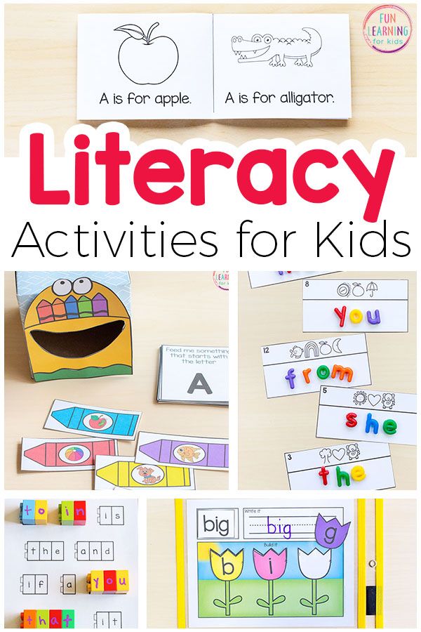 Emergent literacy activities for toddlers