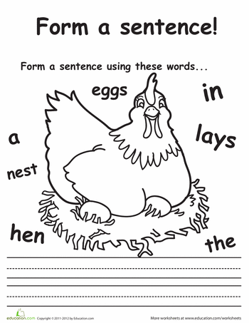 Writing activities for 1st graders
