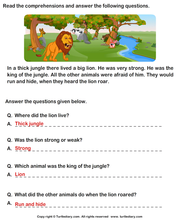 Short story for kids with questions