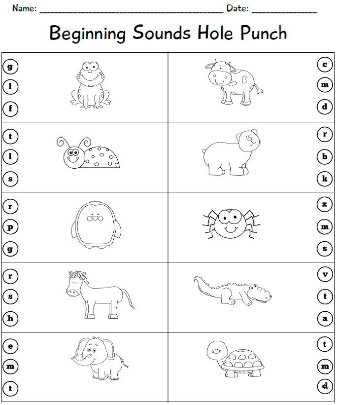 Kindergarten syllables activities
