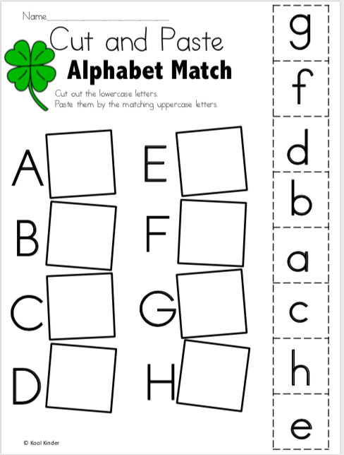 Letter activities for preschoolers