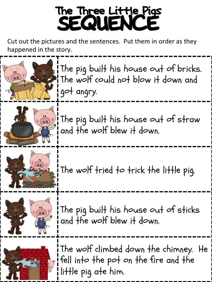 Three little pigs nursery rhyme words