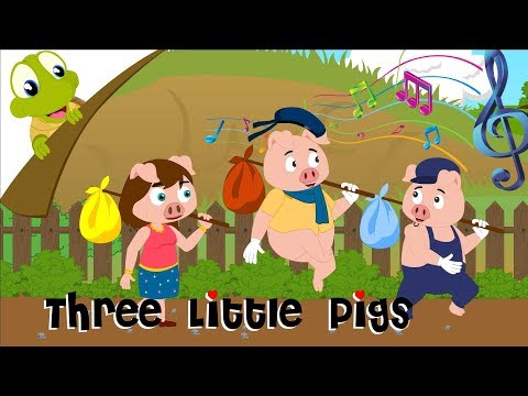 Three little pigs and big bad wolf story