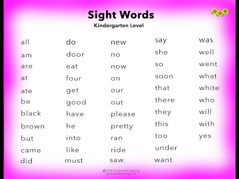 Sight words level 4