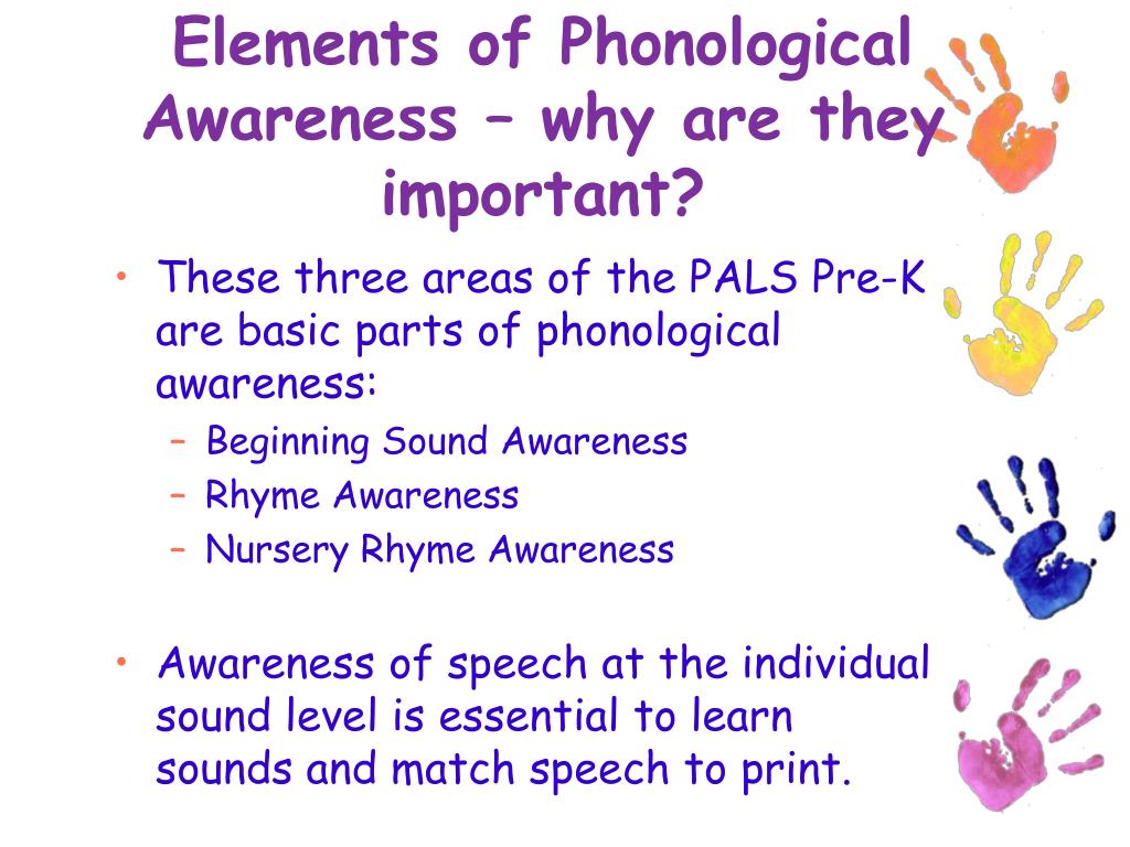 Order of phonological awareness skills