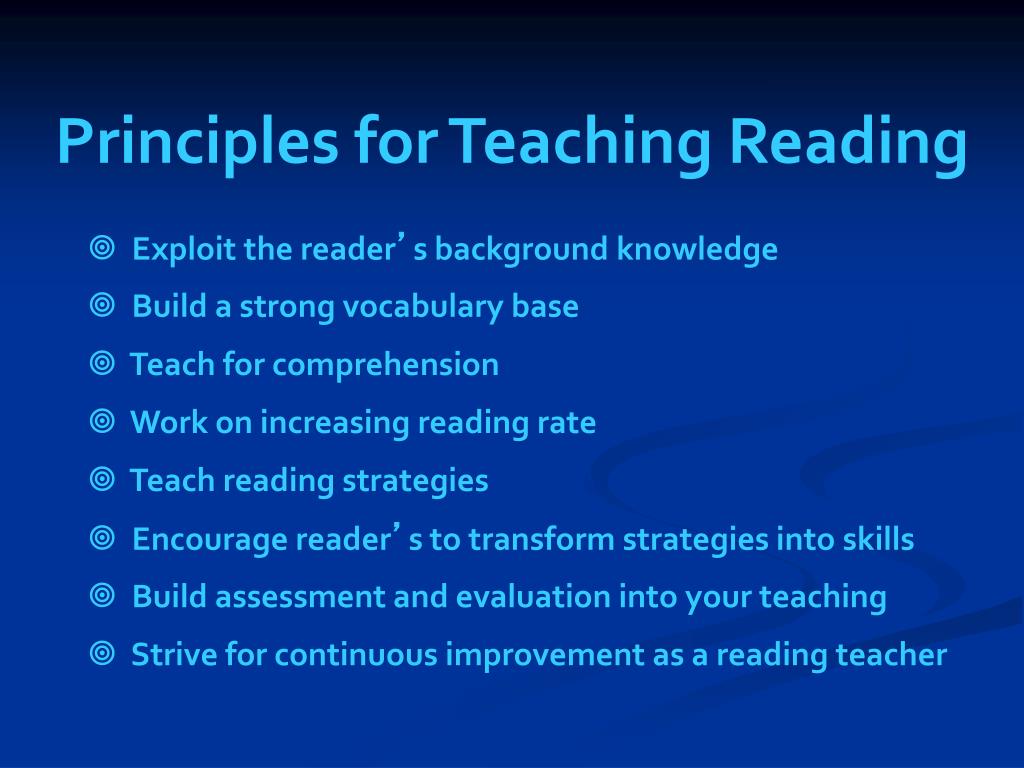 Best methods to teach reading