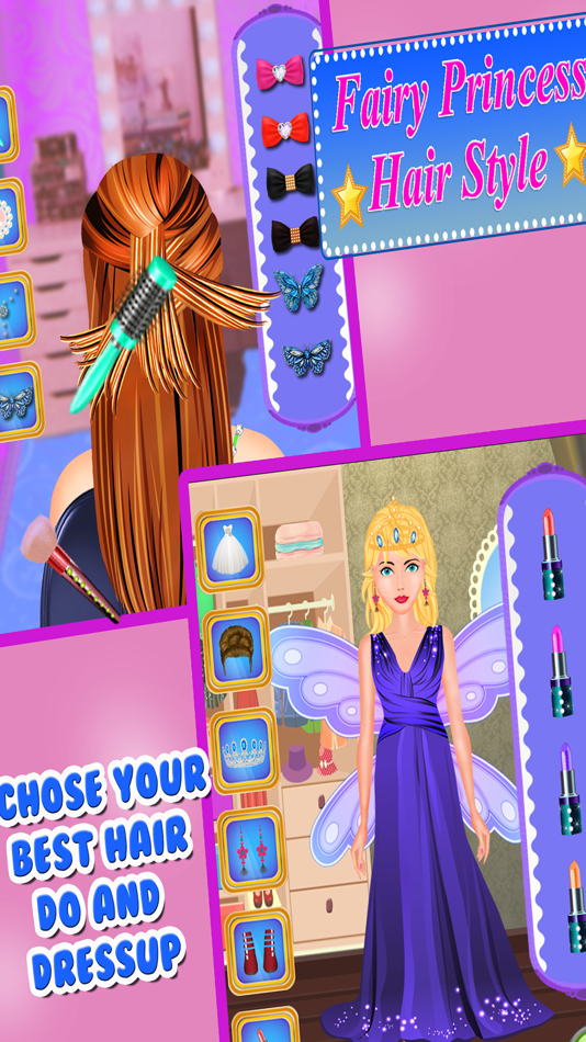 Fairy princess hair