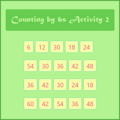 Counting by six