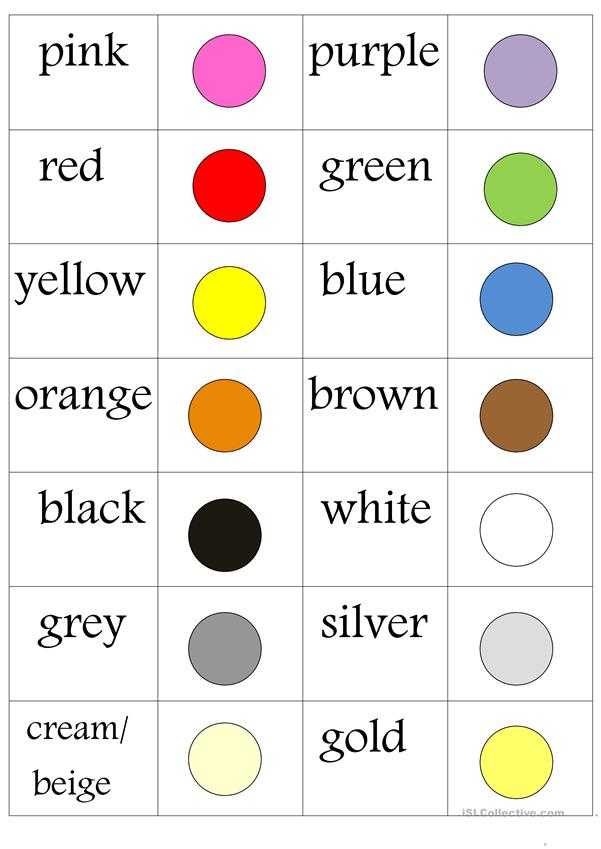 Colors for children to learn