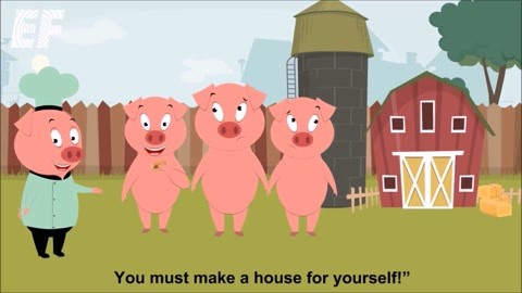 What were the 3 little pigs houses made of