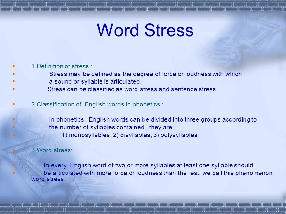 What is the definition of syllables