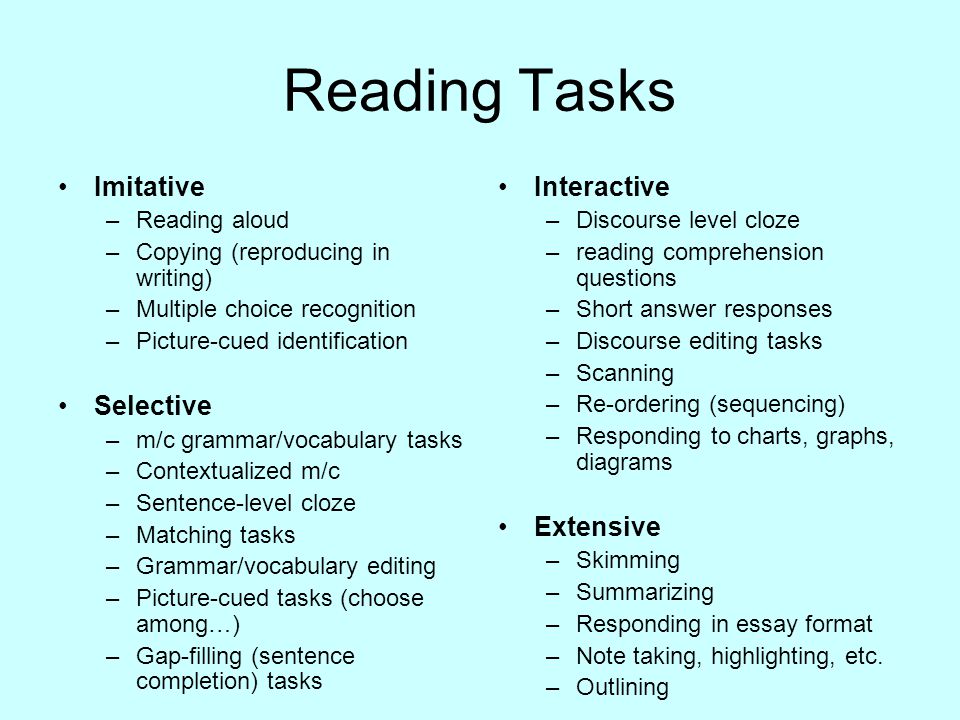 Pre reading meaning