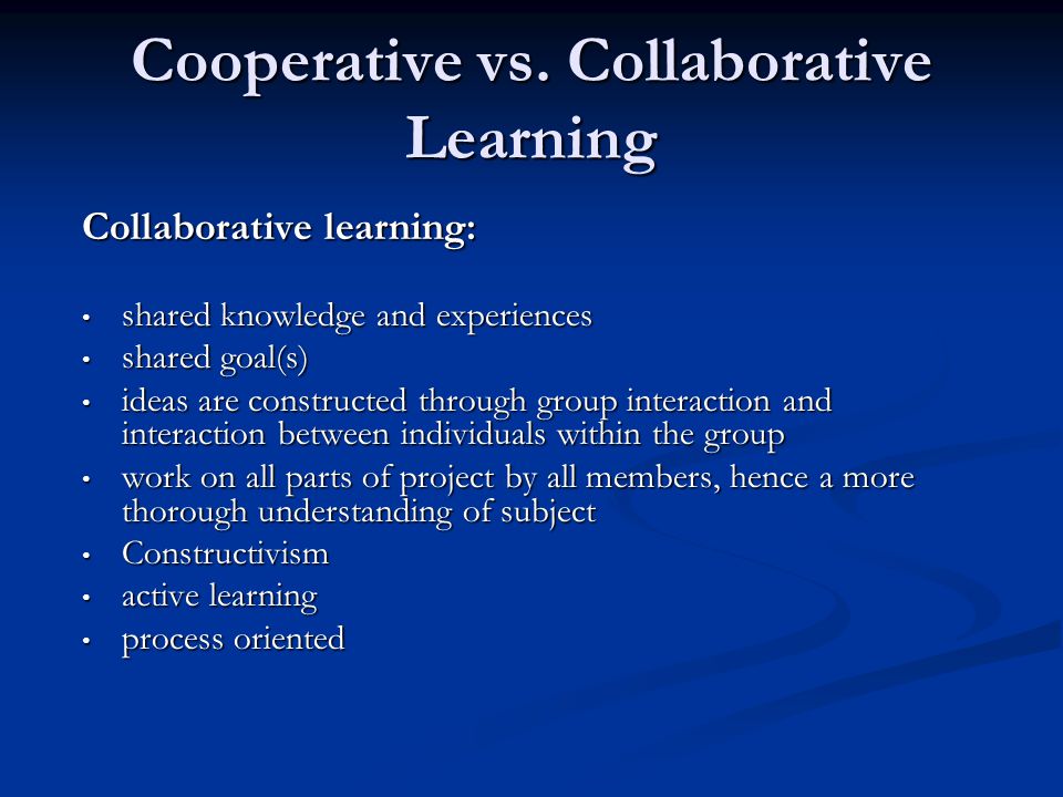 Parent cooperatives definition