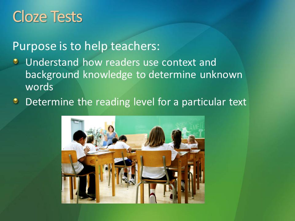 The help reading level