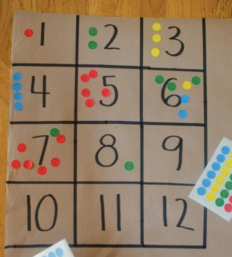 Number 4 activities for toddlers