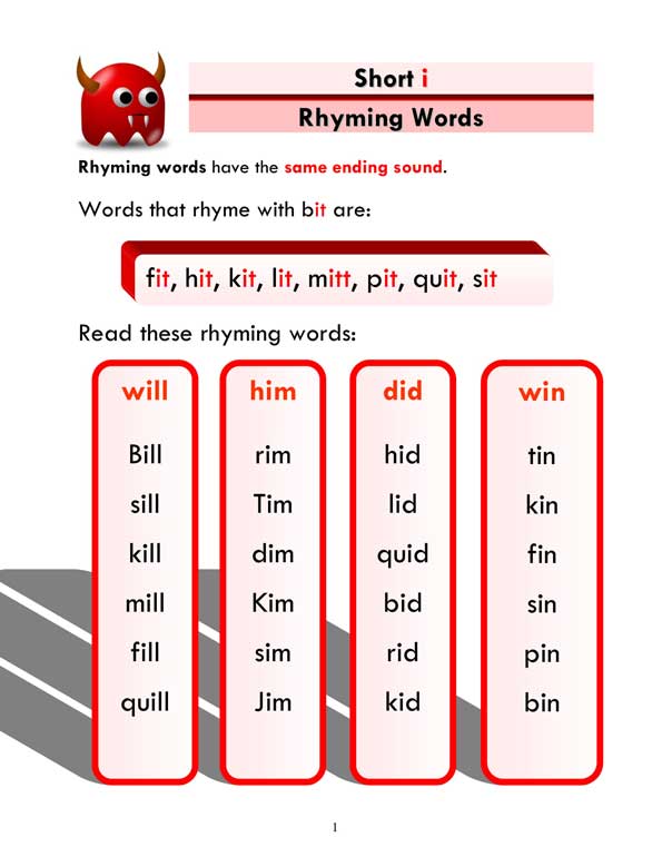 Words that rhyme with teach