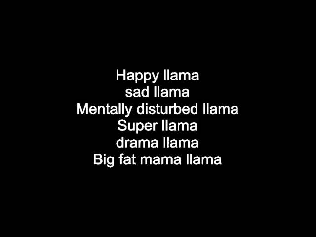 Llamas Song Lyrics